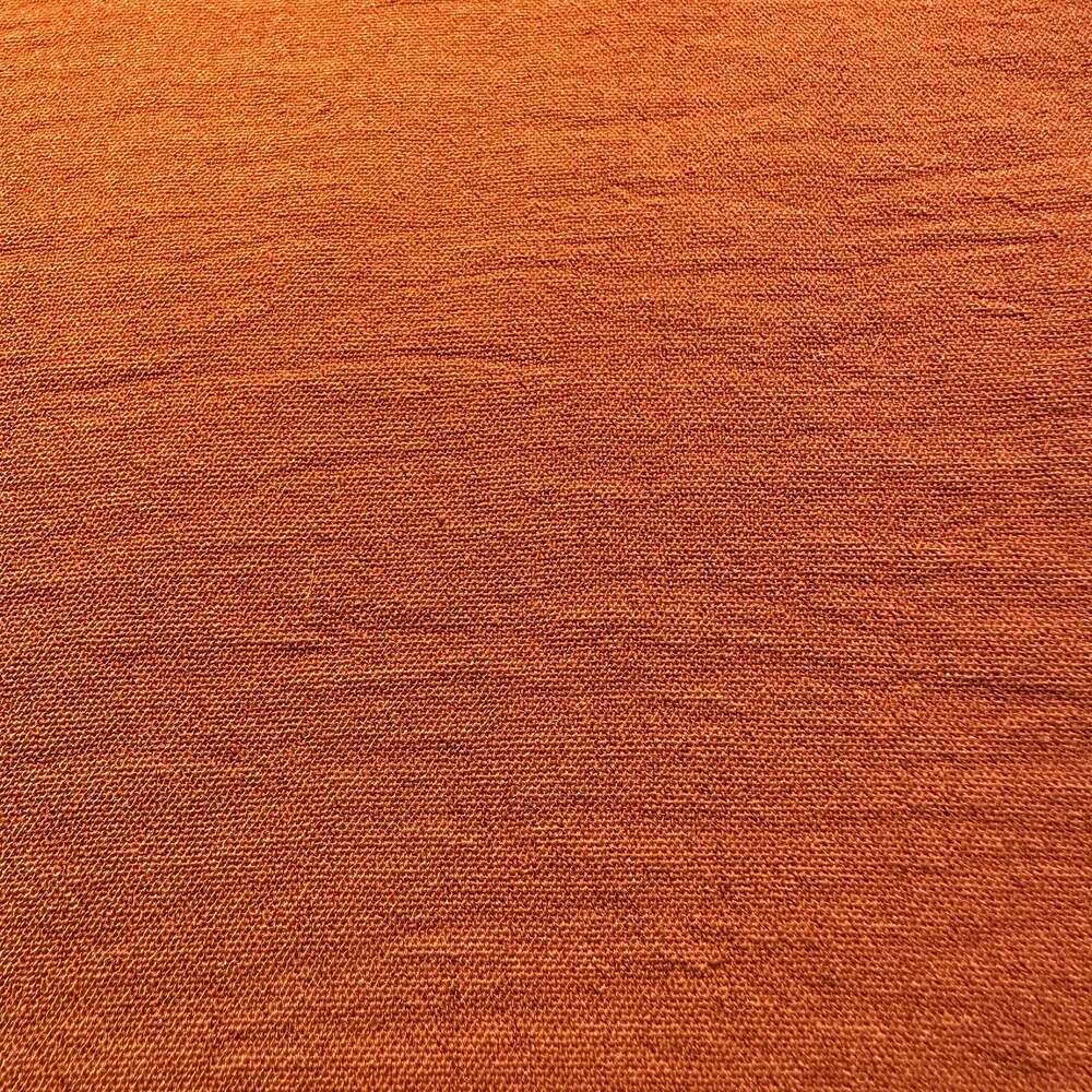 ZARA Russet Orange Draped Asymmetric Collar Batwing Sleeve Blouse Quiet Luxury - Picture 9 of 9